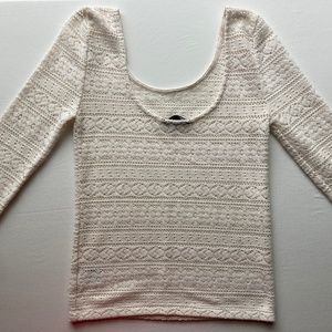 American Eagle Mesh Crochet Top